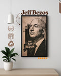 Jeff Bezos Amazon Founder - Business Entrepreneur Wood Poster