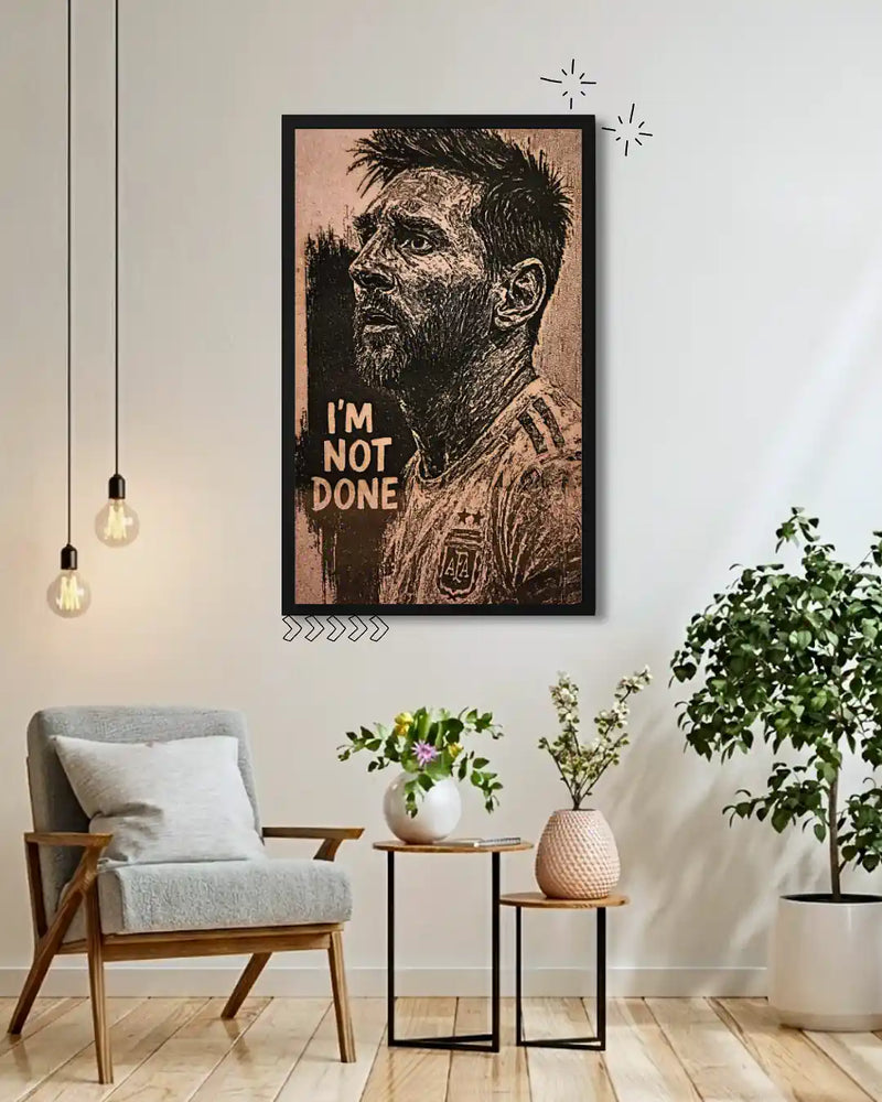 Lionel Messi World Cup Champion - Engraved Football