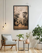 Khabib vs McGregor UFC 229 Faceoff - MMA Legend Wood Poster