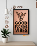 Good Vibes Only Aesthetic Typography - Minimalist