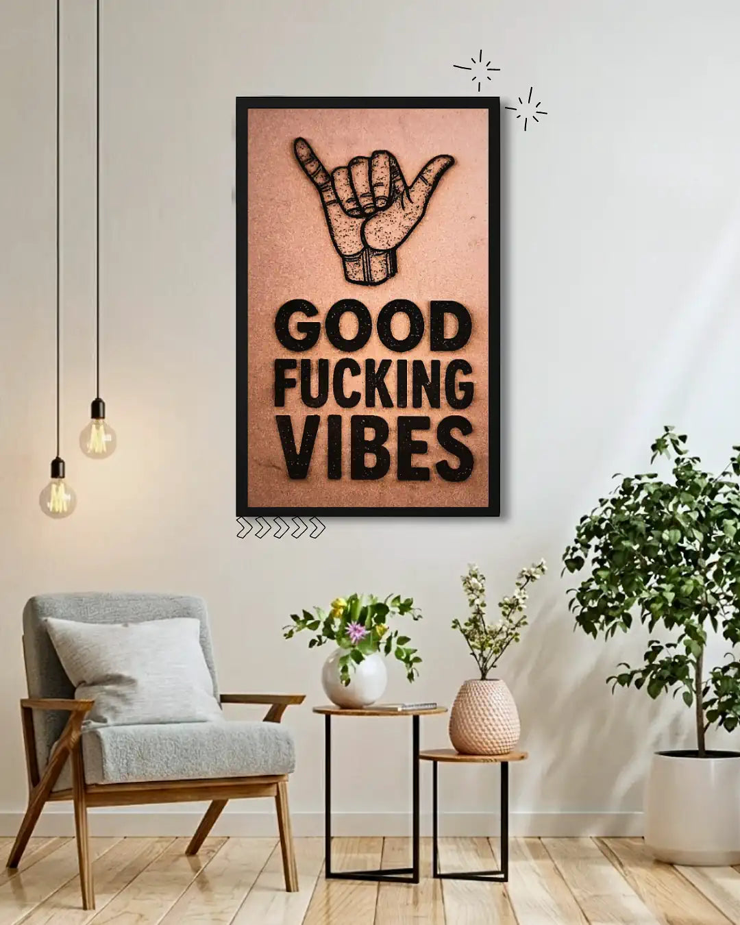 Good Vibes Only Aesthetic Typography - Minimalist