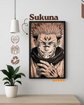 Ryomen Sukuna King of Curses Jujutsu Kaisen Anime Wood Plaque