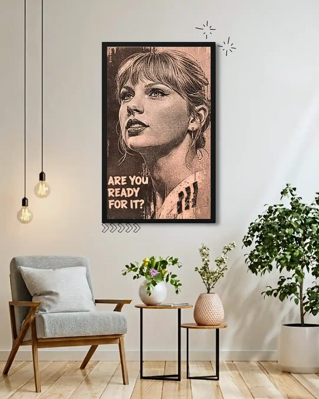 Taylor Swift Music Icon - Eras Tour Inspired Wood Engraving