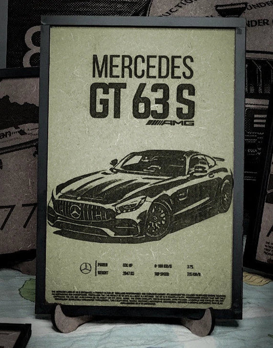 Mercedes GT 63 S Wall Frame - Best in Class Home D?cor