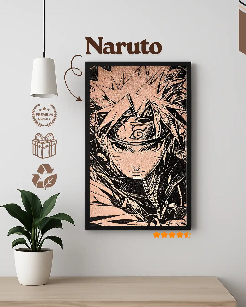 Naruto-Inspired Frame: Embrace Your Ninja Way