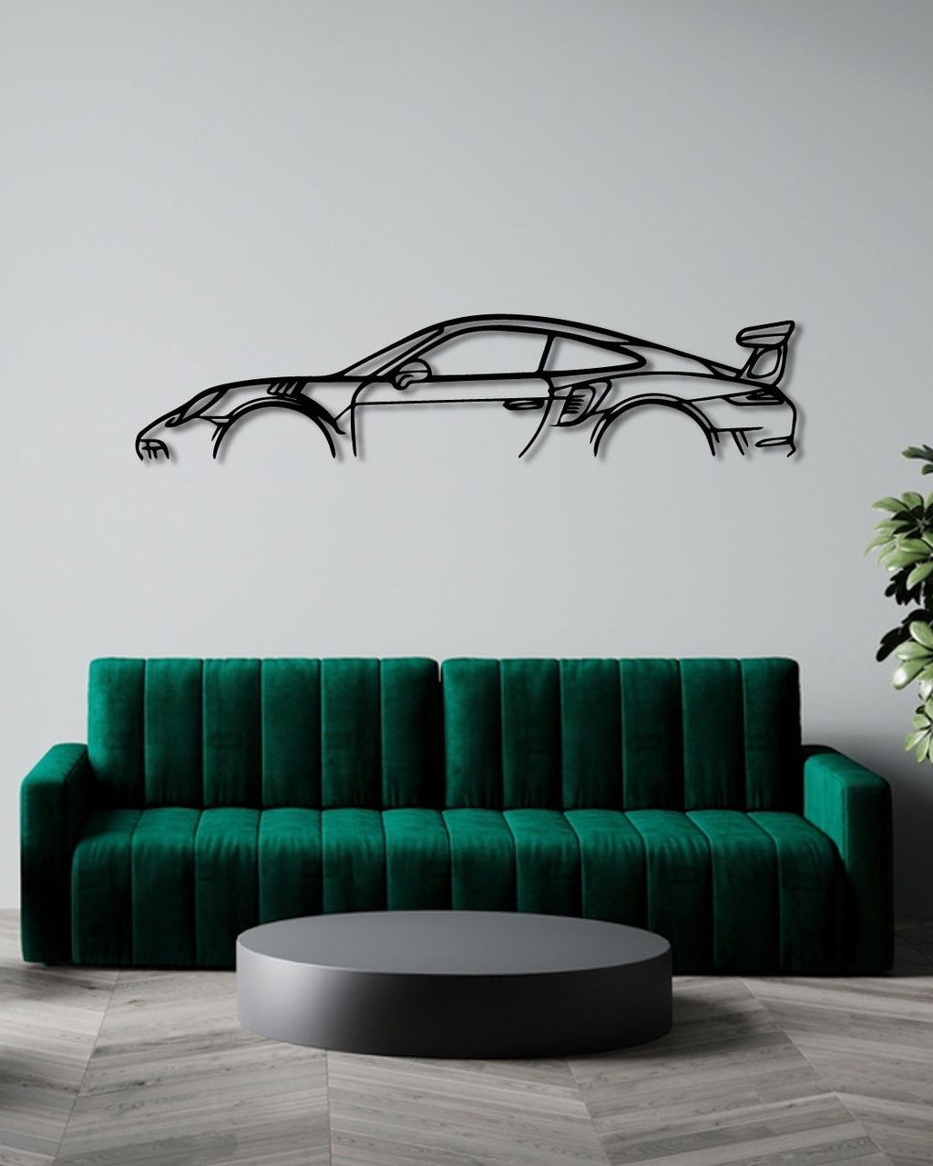 Porsche 911 991 GT3 RS wood wall art frame