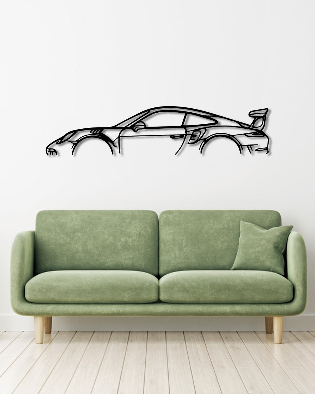 Porsche 911 991 GT3 RS wood wall art frame