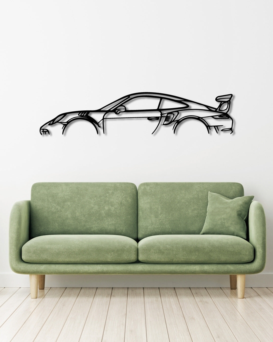 Porsche 911 991 GT3 RS wood wall art frame