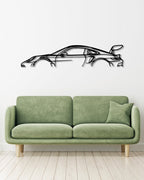 Porsche 911 992 GT3 RS wood wall art frame