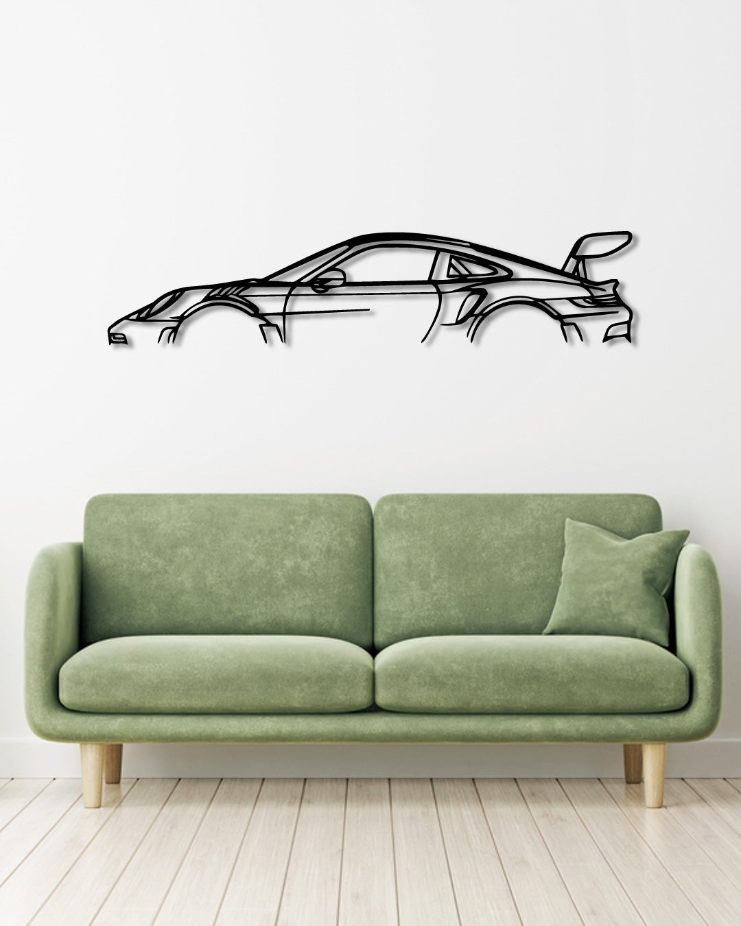 Porsche 911 992 GT3 RS wood wall art frame