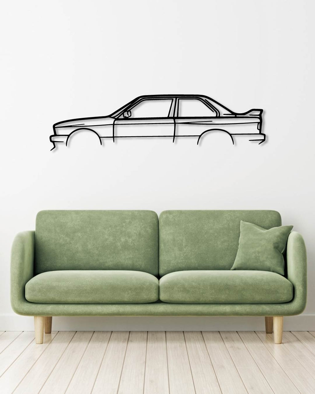 BMW E30 M3 woodwall art frame