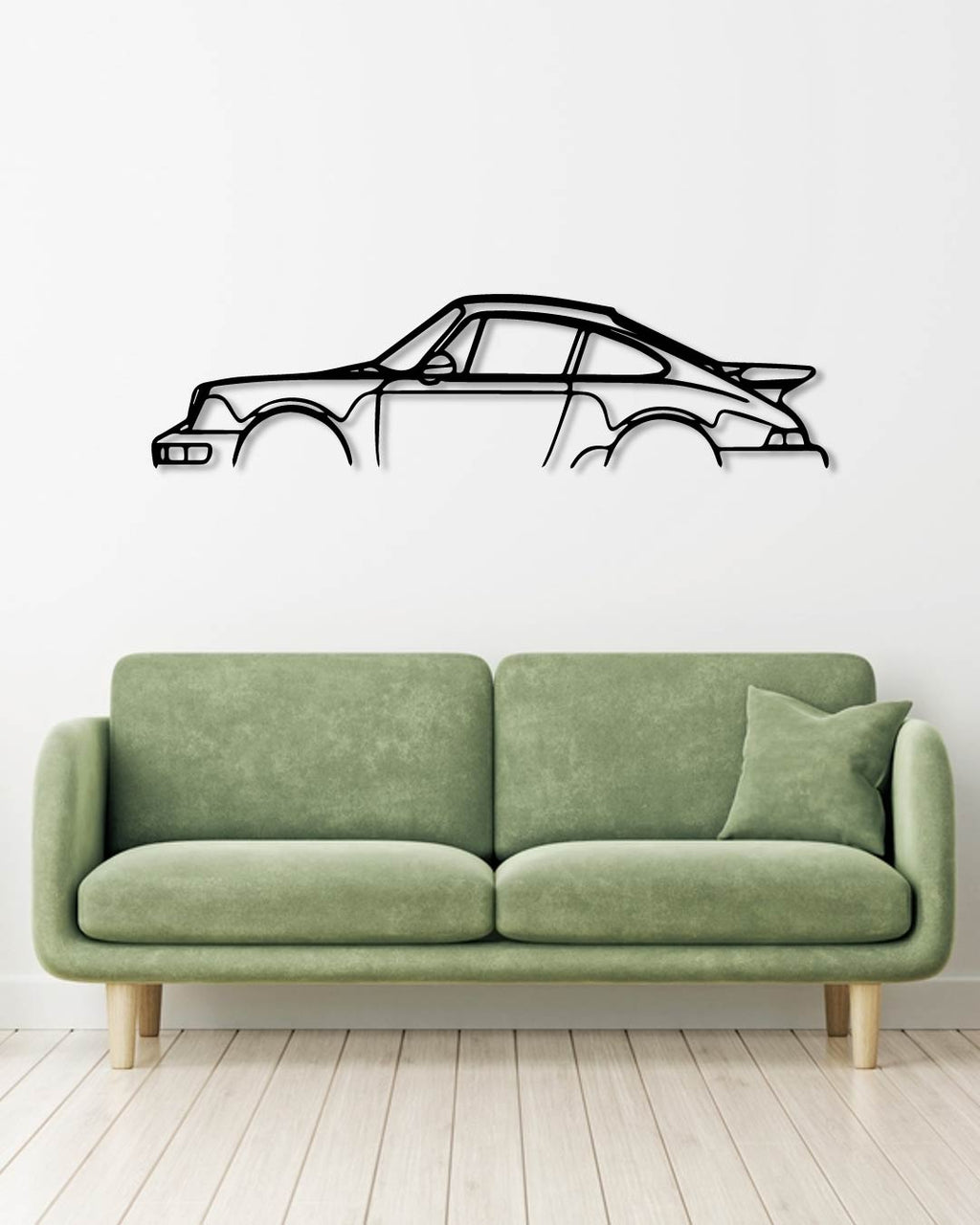 Porsche 911 930 wood wall art frame