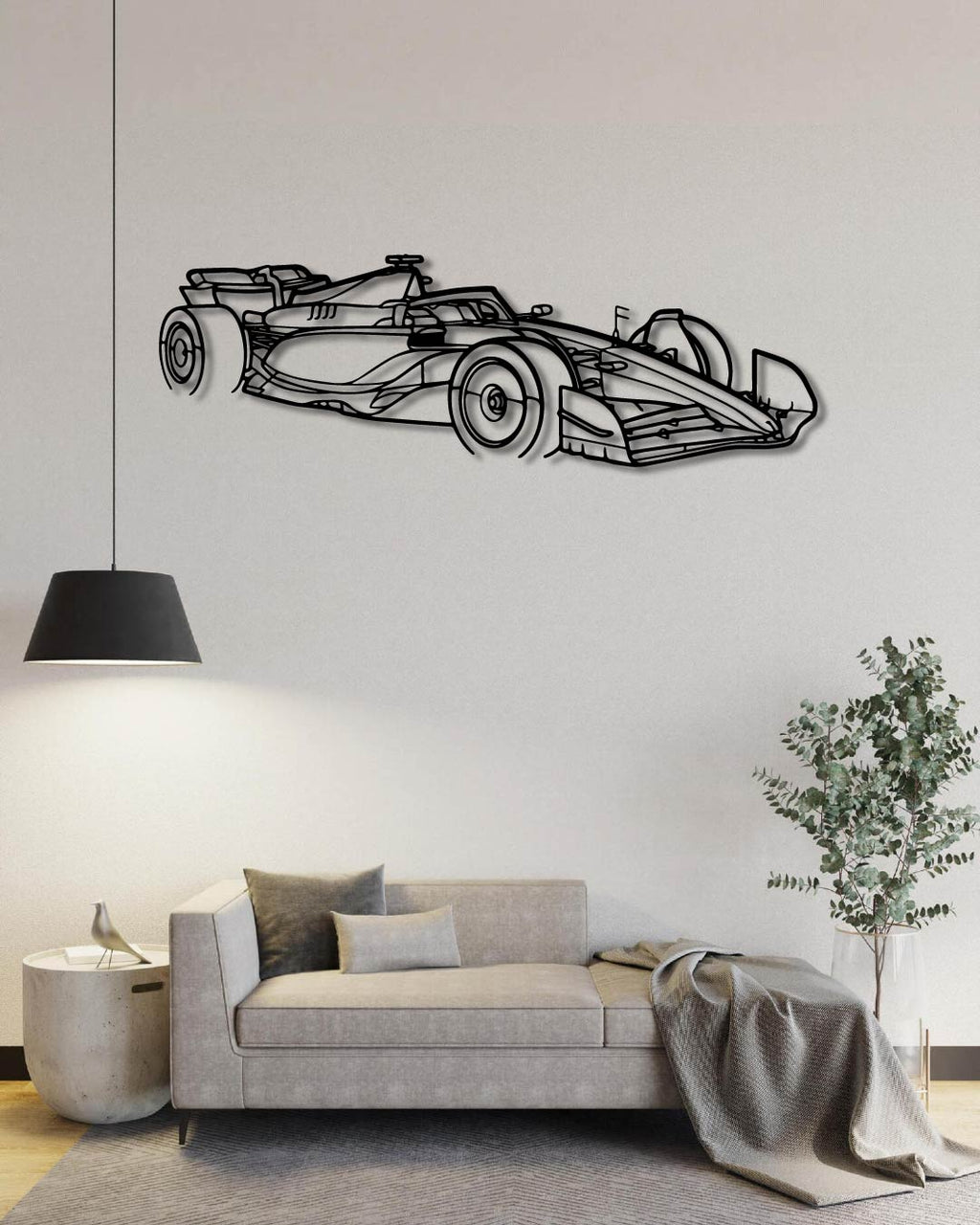 F1 2024 Sf-24 Angle Perspective woodWall Art