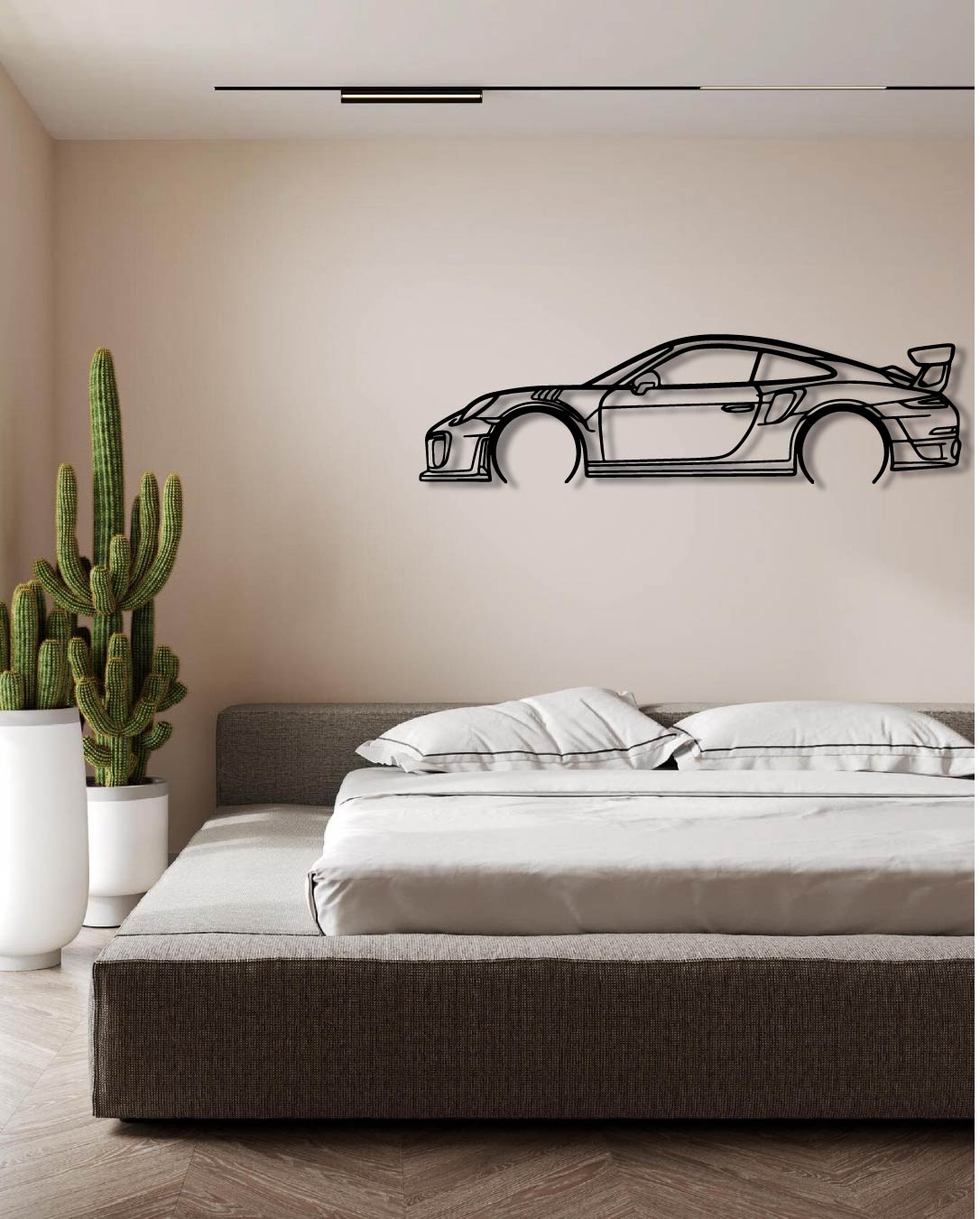 PORSCHE 911 991 GT2 RS DETAILED wood wall art frame