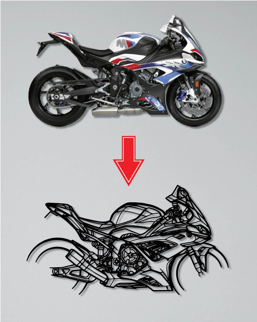 Your Custom Motorcycle wood Wall Art