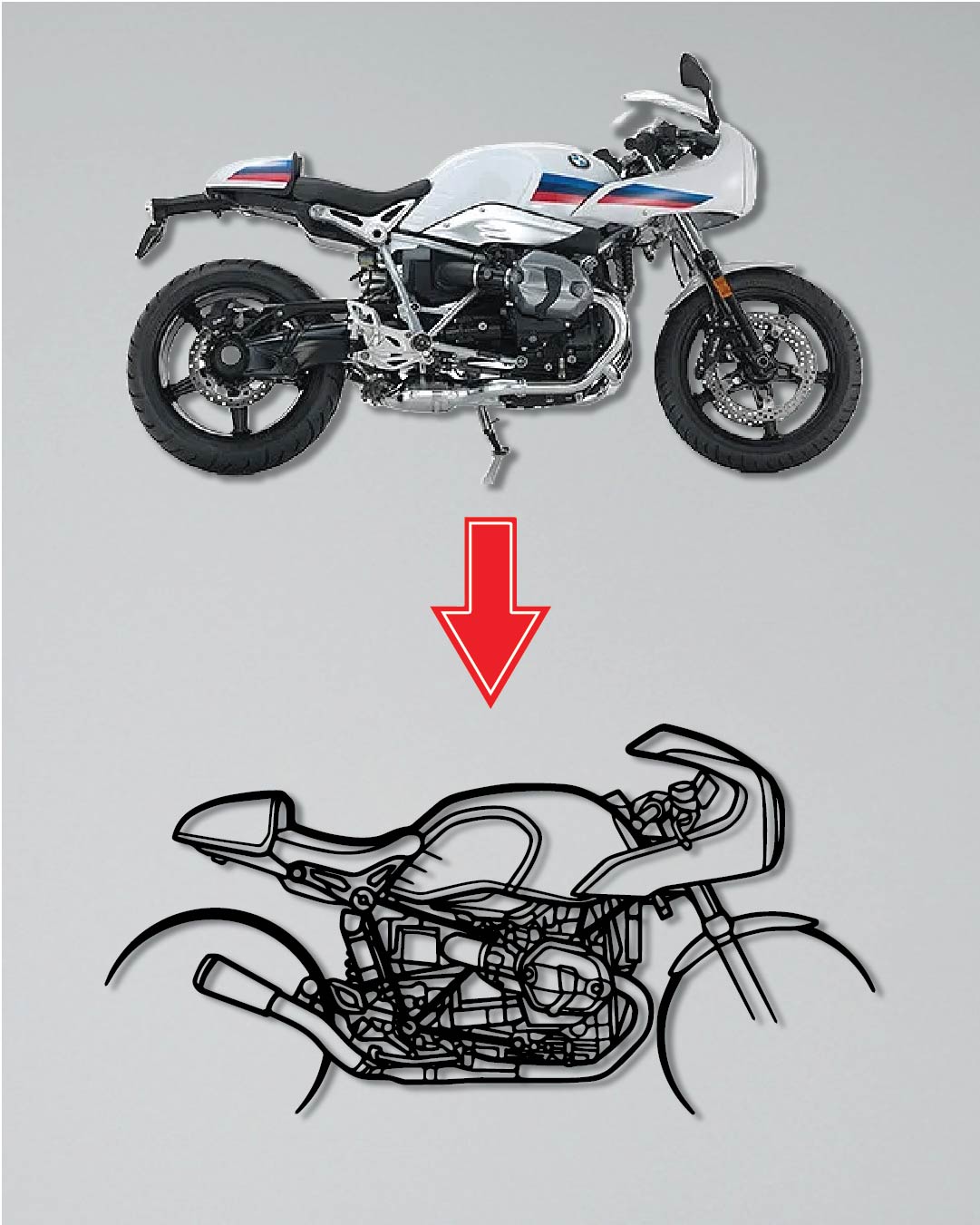 Your Custom Motorcycle wood Wall Art