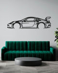 Porsche 911 992 GT3 RS Detailed wood Wall Art Frame