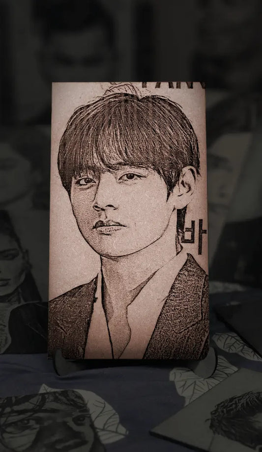 Jungkook Wooden Engrave Frame: A Precious Collectible for BTS ARMY