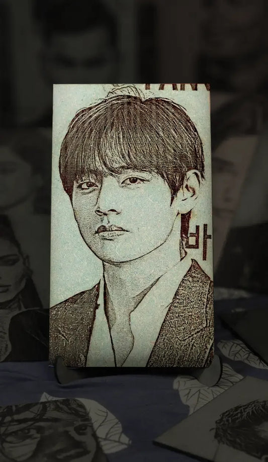 Jungkook Wooden Engrave Frame: A Precious Collectible for BTS ARMY