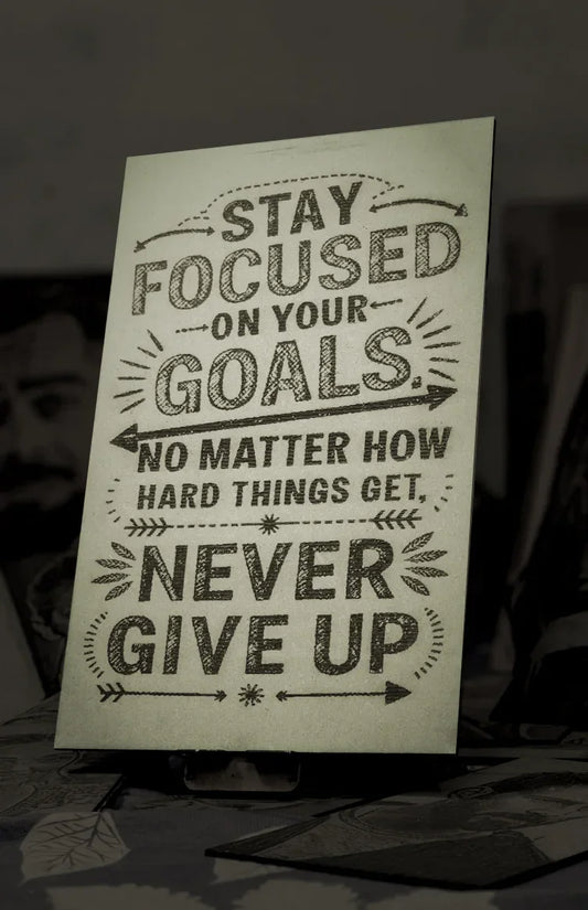 Stay Focused, Never Quit: Fuel for Your Ambition